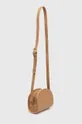 A.P.C. borsa a mano in pelle sac demi-lune mini beige