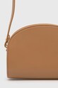 Doplnky Kožená kabelka A.P.C. sac demi-lune mini PXAWV.F61392.CAS béžová