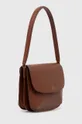 A.P.C. leather handbag sac sarah shoulder brown