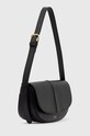 A.P.C. leather handbag sac betty shoulder PXAWV.F61834.LZZ black SS24