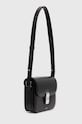 Kožna torba A.P.C. sac grace small PXBVN.F61413.LZZ crna SS24