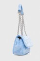 Juicy Couture torebka welurowa BEJQL5462WPO.J09 niebieski SS24