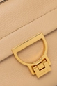 beige Coccinelle borsa a mano in pelle