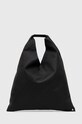 MM6 Maison Margiela torebka skórzana Classic Japanese Handbag skóra licowa czarny S54WD0039