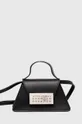 μαύρο Δερμάτινη τσάντα MM6 Maison Margiela Γυναικεία