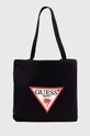 Plážová taška Guess nášivka čierna E2GZ06.KCG70
