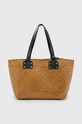 AllSaints torebka MOSLEY STRAW TOTE mieści A4 brązowy WB725Z