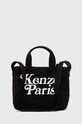 Bavlnená taška Kenzo Small Tote Bag potlač čierna FE58SA910F35.99