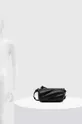 Кожена чанта Fiorucci Black Leather Mella Bag