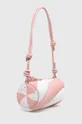 розовый Кожаная сумочка Fiorucci Bicolor Leather Mella Bag Женский