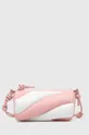 Кожаная сумочка Fiorucci Bicolor Leather Mella Bag розовый