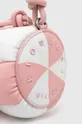 розовый Кожаная сумочка Fiorucci Bicolor Leather Mella Bag