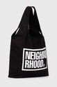 NEIGHBORHOOD borsa a mano in cotone ID Tote Bag-M 241MYNH.CG01 nero SS24
