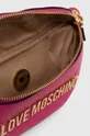 ροζ Δερμάτινη τσάντα φάκελος Love Moschino