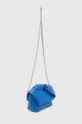 Kožená kabelka JW Anderson Midi Twister Bag modrá