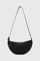 Сумочка AllSaints HALF MOON KNOT XBODY гладкий чорний W155XA