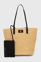 Lauren Ralph Lauren torebka mieści A4 beżowy 431897486