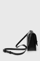 Δερμάτινη τσάντα Lauren Ralph Lauren μαύρο