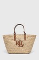 Lauren Ralph Lauren koszyk mieści A4 beżowy 431934792