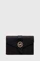 MICHAEL Michael Kors borsa a mano in pelle pelle fiore nero 32S0G00C6L