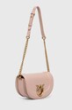 Akcesoria Pinko torebka skórzana 101971.A0QO różowy