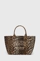 Bavlnená taška Superdry Shopper XXL Print vzorovaný hnedá A5822