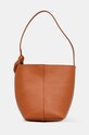 Kožna torba JW Anderson The Jwa Corner Small Bucket bez uzorka narančasta HB0614.LA0307.142