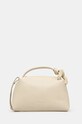 Kožená kabelka JW Anderson The Jwa Corner Bag hladký béžová HB0618.LA0307.135
