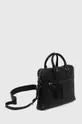 Kožna torba za laptop Polo Ralph Lauren crna