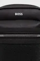 črna Usnjena torbica za okoli pasu BOSS
