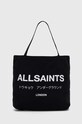 Τσάντα AllSaints υφασμάτινο μαύρο MB542X