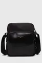 negru Fred Perry borseta Nylon Twill Leather Side Bag De bărbați