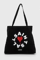 AllSaints torba tekstylny czarny MB701Z