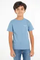 modrá Detské bavlnené tričko Calvin Klein Jeans Chlapčenský