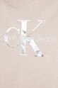 Chłopiec Calvin Klein Jeans t-shirt bawełniany dziecięcy IU0IU00460.116.PPYH beżowy
