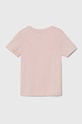 Παιδικό βαμβακερό μπλουζάκι Calvin Klein Jeans IU0IU00460.116.PPYH ροζ SS24