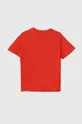 Παιδικό βαμβακερό μπλουζάκι Calvin Klein Jeans κόκκινο