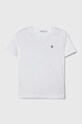 Calvin Klein Jeans tricou de bumbac pentru copii uni alb IU0IU00543.104.116.PPYH