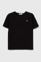 Детская хлопковая футболка Calvin Klein Jeans хлопок чёрный IU0IU00543.128.176.PPYH