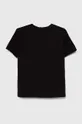 Otroška bombažna kratka majica Calvin Klein Jeans črna