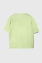 Παιδικό βαμβακερό μπλουζάκι Calvin Klein Jeans πράσινο