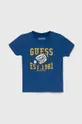 niebieski Guess t-shirt niemowlęcy Chłopięcy