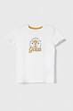 Guess t-shirt bawełniany dziecięcy nadruk biały L4RI10.K8HM4.PPYH