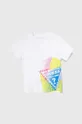 λευκό Παιδικό βαμβακερό μπλουζάκι Guess Για αγόρια