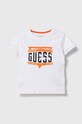 Guess t-shirt bawełniany nadruk biały N4RI21.K8HM4.PPYH