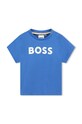 BOSS t-shirt bawełniany niemowlęcy nadruk niebieski J50601.86.94