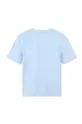 Otroška bombažna kratka majica BOSS modra