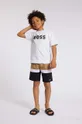 білий Дитяча бавовняна футболка BOSS Для хлопчиків