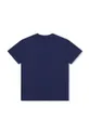 Παιδικό βαμβακερό μπλουζάκι HUGO σκούρο μπλε