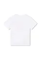 Otroška bombažna kratka majica HUGO bela